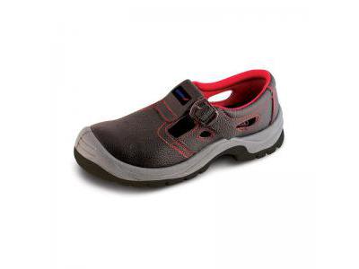 Sandały bezpieczne, buty BHP DEDRA BH9D1-43 skórzane, rozmiar: 43, kat.S1 SRC
